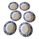 Set of 6 Badonviller Nil Model soup plates