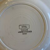 Set of 6 old Digoin plates in Sarreguemines earthenware