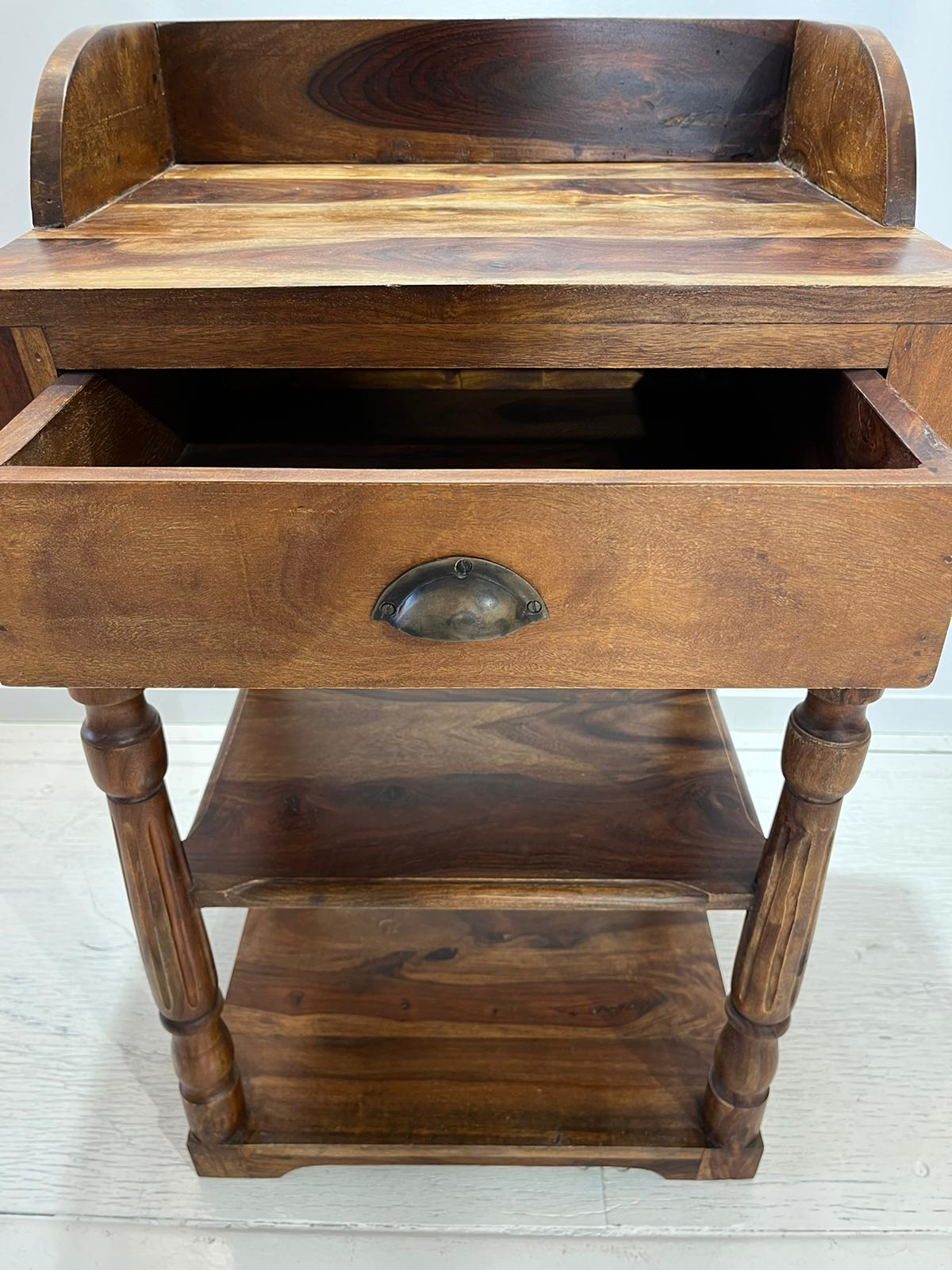 Solid rosewood console