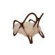 Paire de fauteuils sculpturaux en bois, Italie