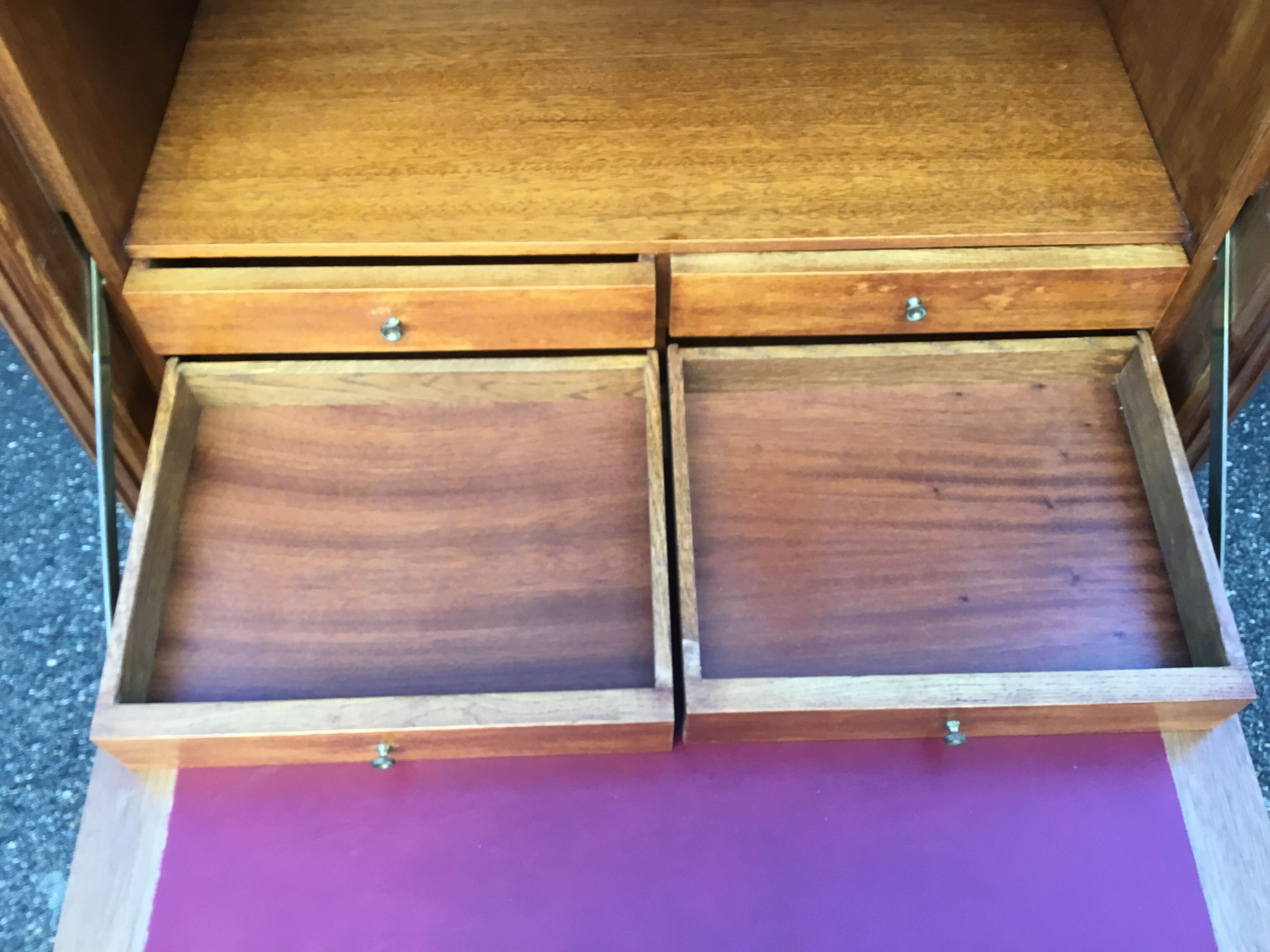 Mahogany secretary Louis XVI style