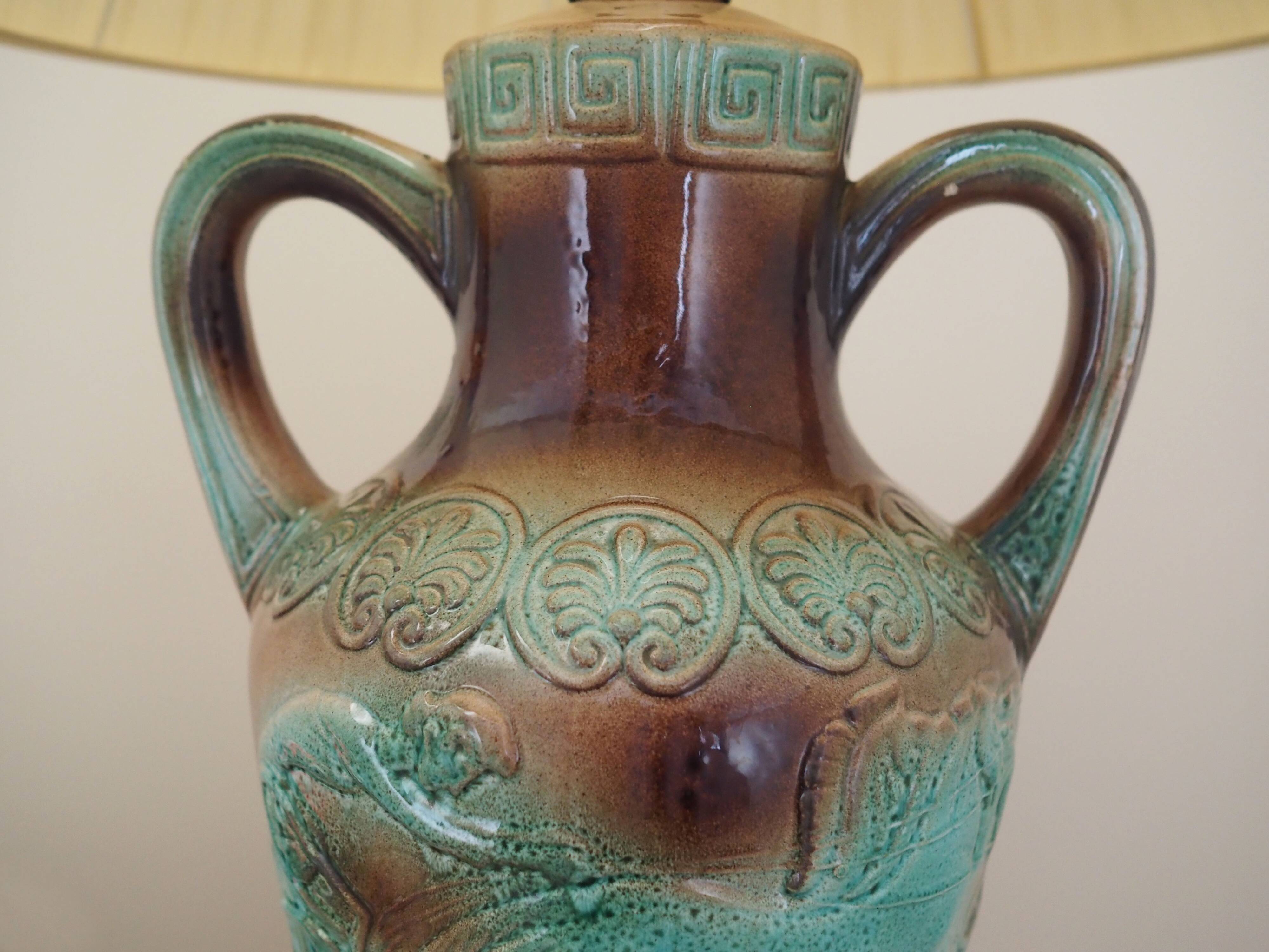 Ceramic lamp, Danish design, 1970s, production: Denmark