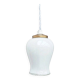 Vintage opaline portable lamp