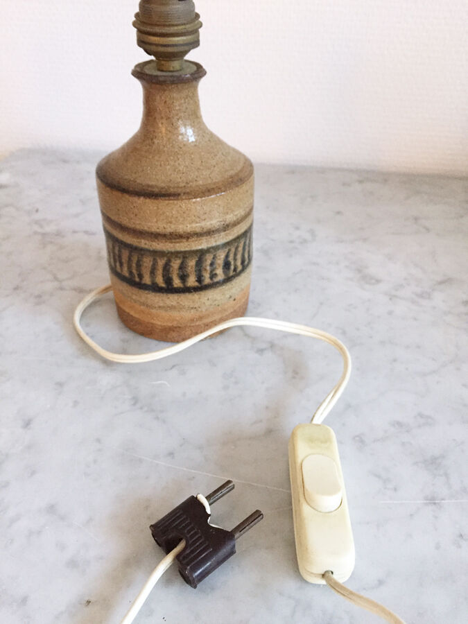 Vintage sandstone lamp, 1970