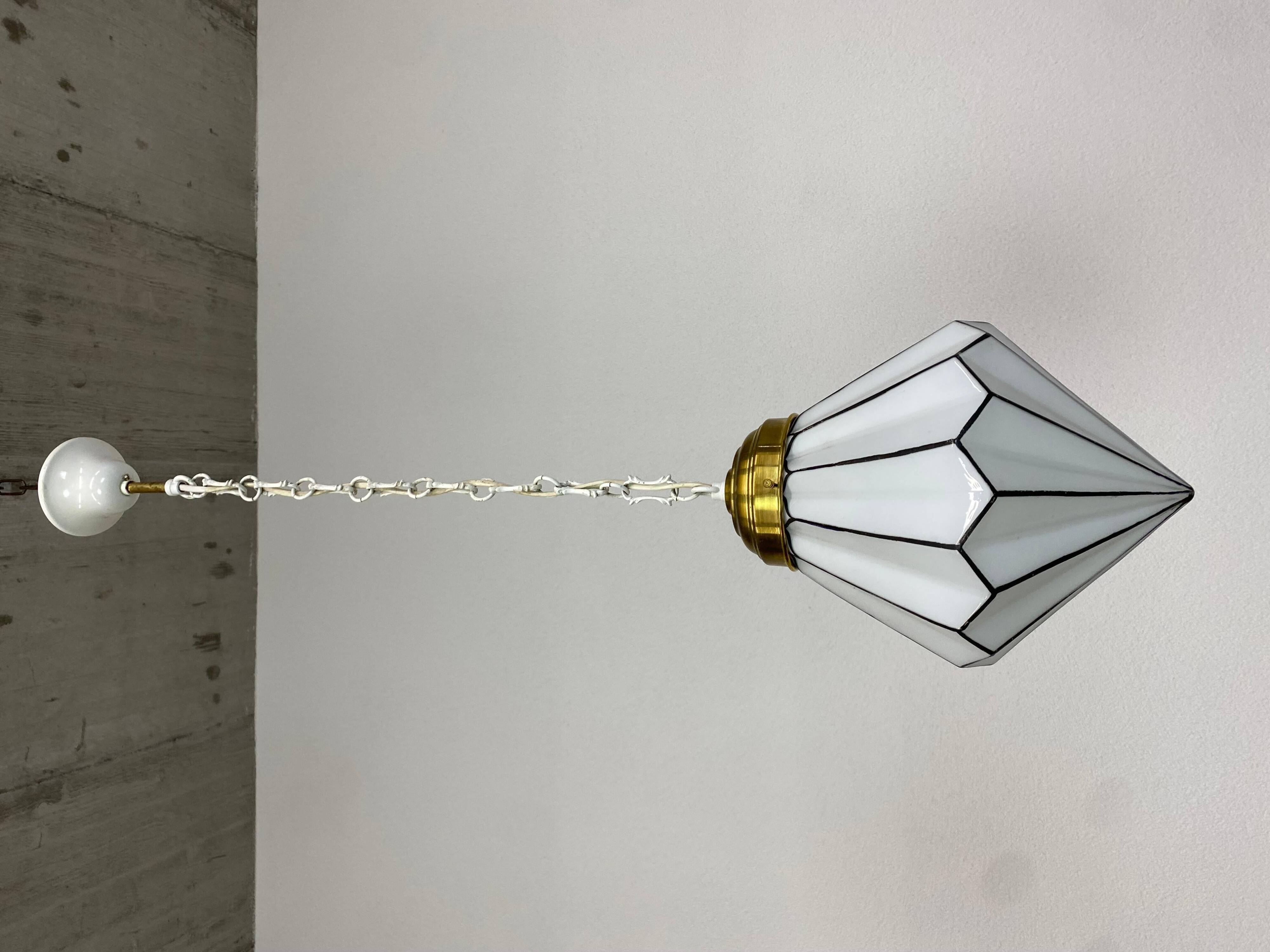Cubist Art Deco pendant