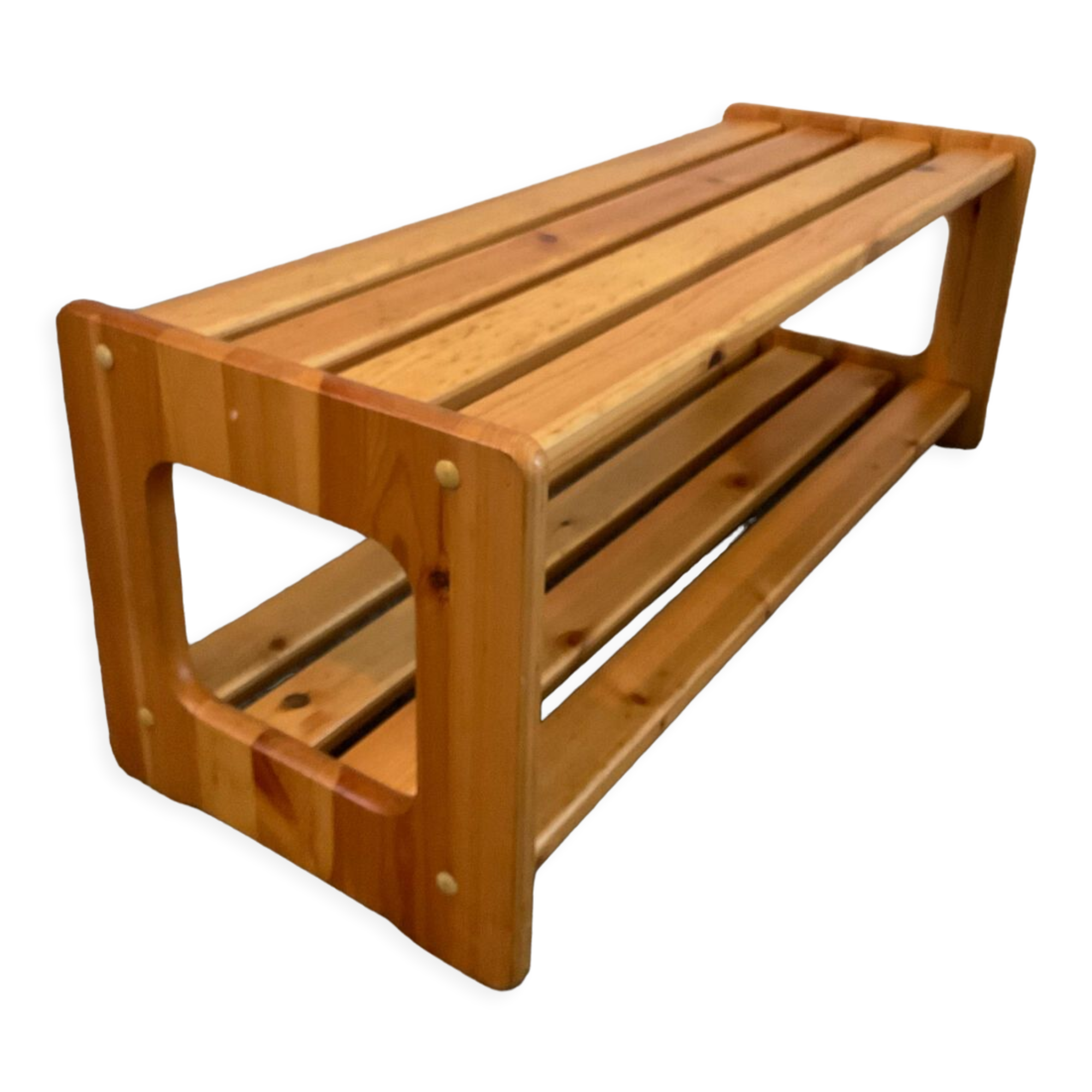 Scandinavian bench in solid pine 70s-80s