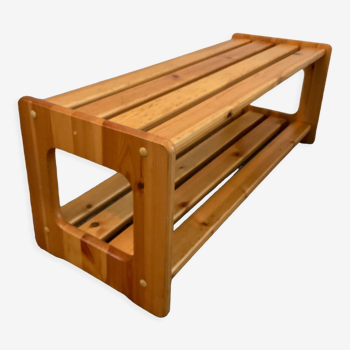Scandinavian bench in solid pine 70s-80s