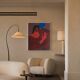 Figurative painting couple "near you" on stretched canvas.