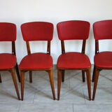 Suite of 4 chairs 50s
