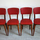 Suite de 4 chaises années 50
