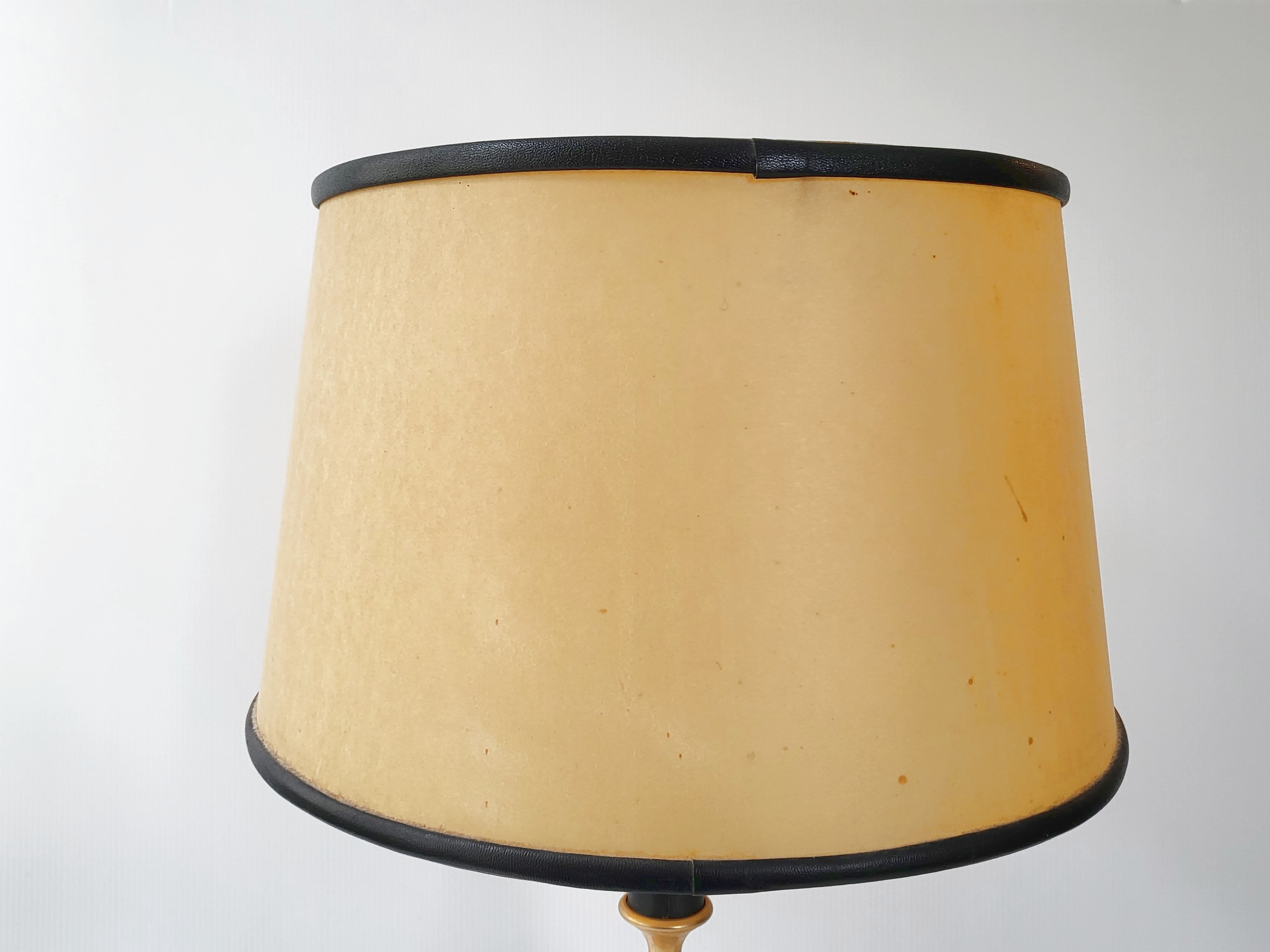 Leather lamp the Tanner 1970 vintage