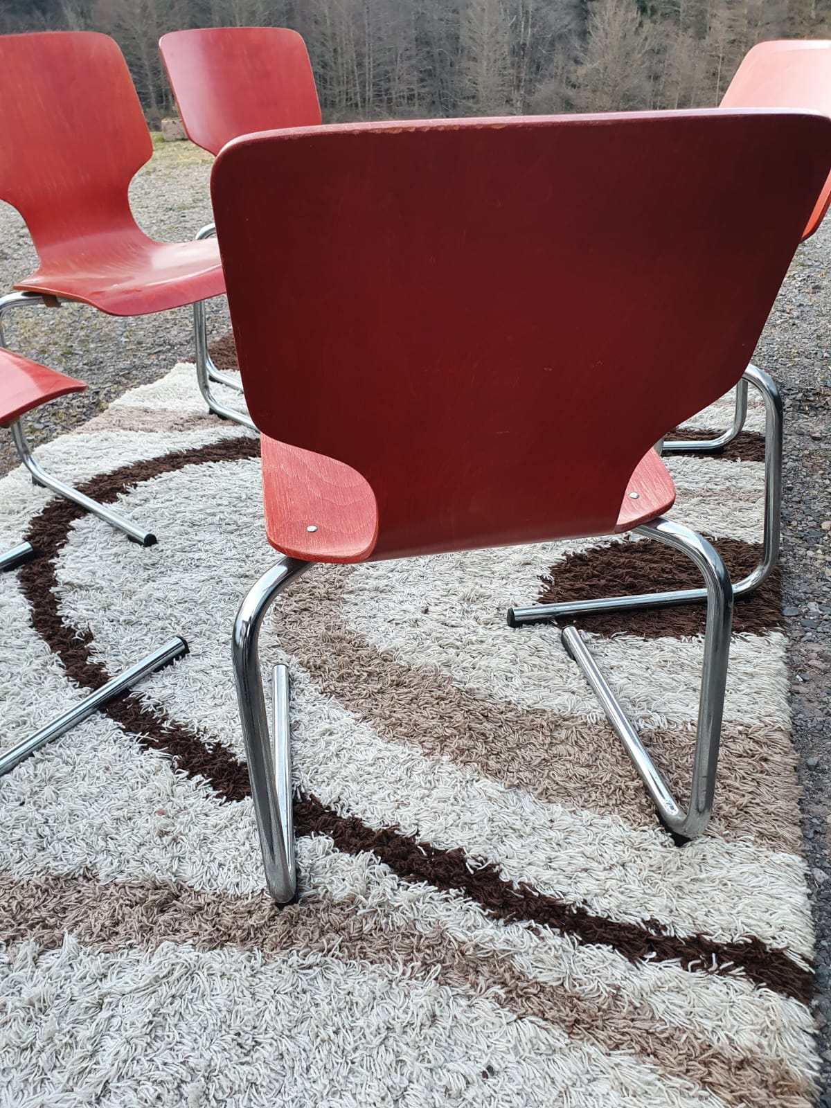 Set of 6 stackable chairs Pagholz