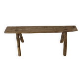 Rustic wabi-sabi bench