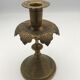 Old persian candle holder, ottoman in brass chiseled XIXth