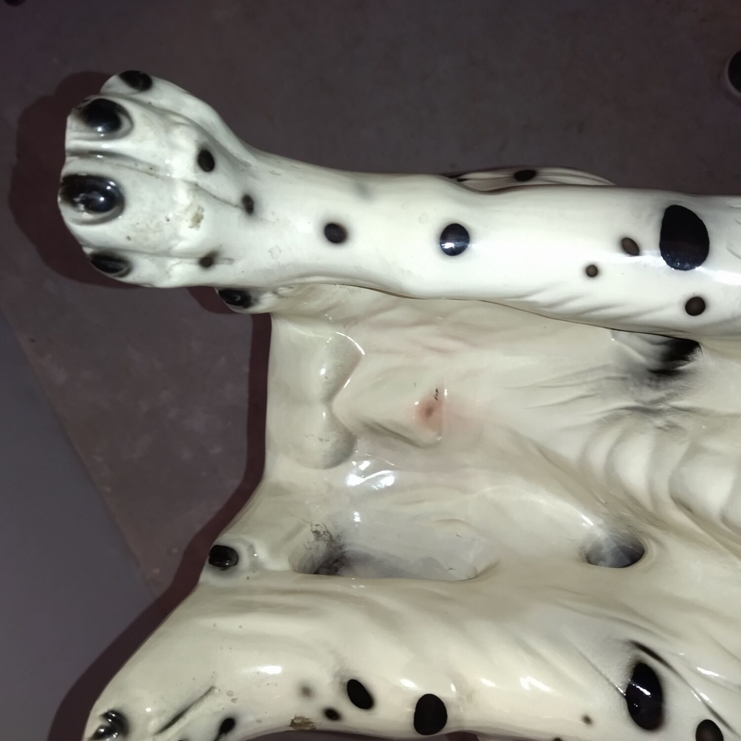 Ceramic dog 60s life-size