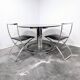 Vittorio Introini dining table with Cuneo chairs 1970