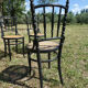 Lot de 3 chaises bistrot Fischel noires