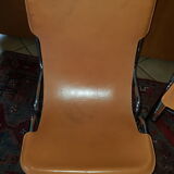 Leather and chrome chairs 1970