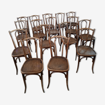 Set of 16 Japy bistro chairs