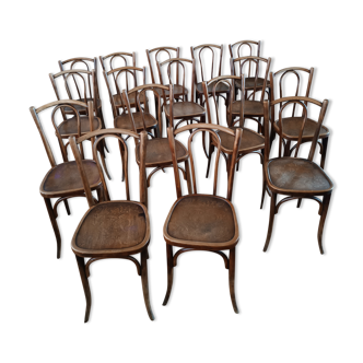 Set of 16 Japy bistro chairs