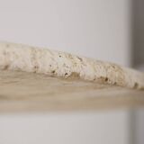 Travertine dining table