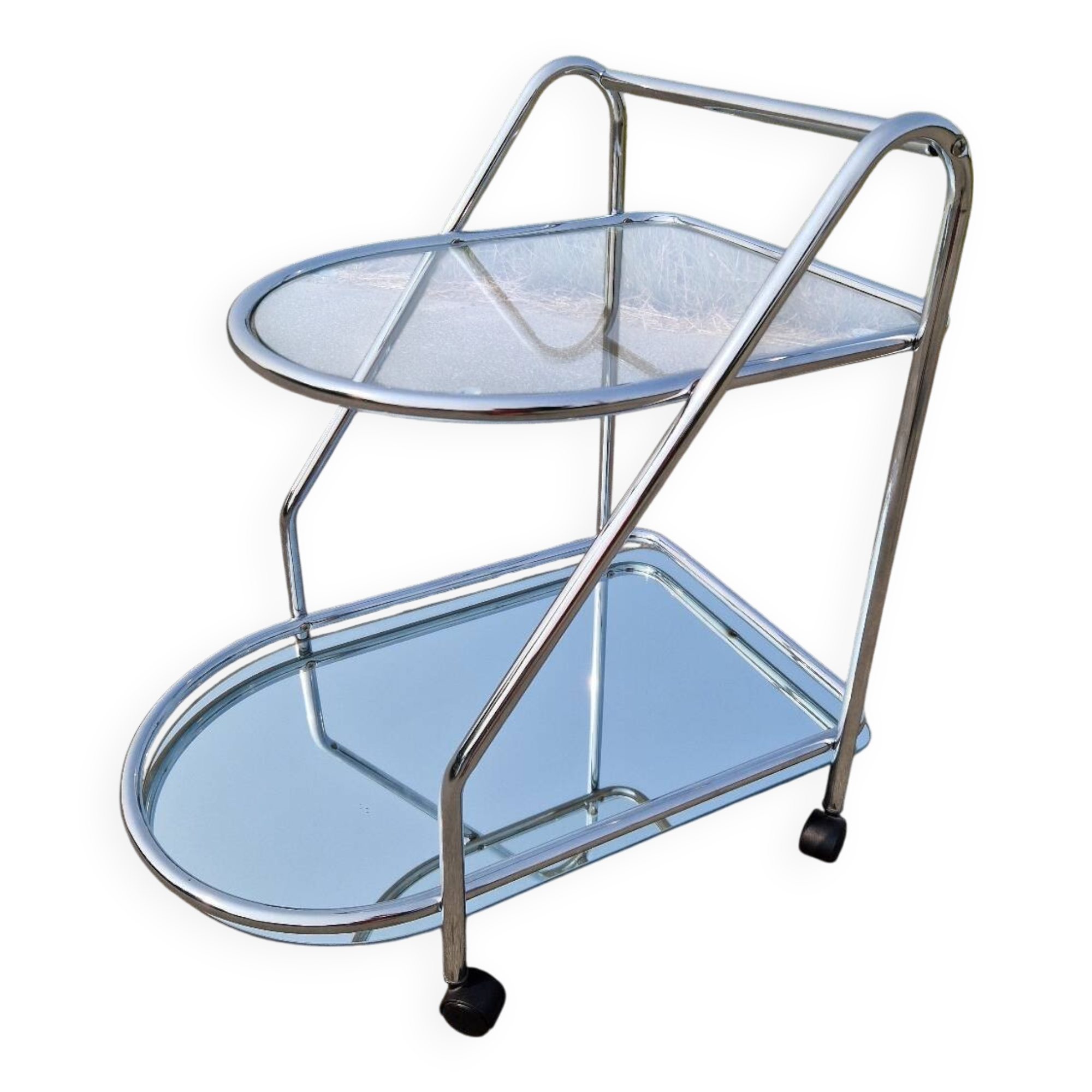 Tubular serving trolley, 1970s