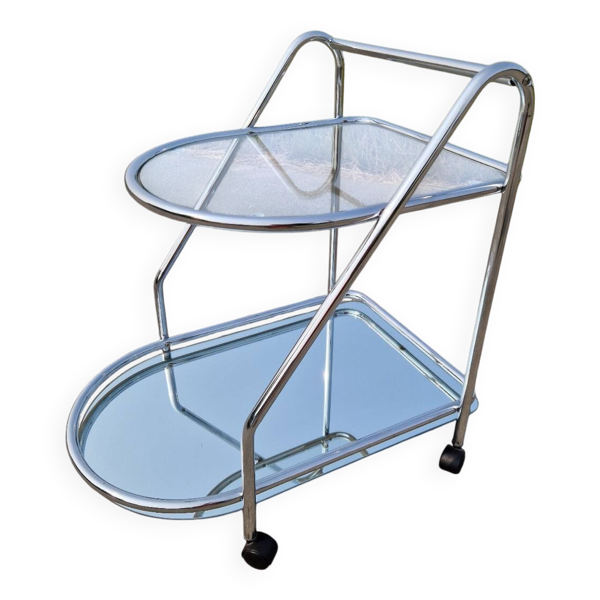 Chariot desserte de service tubulaire, 1970s — Beyit