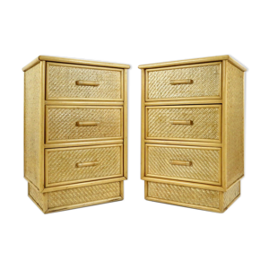 Lot de 2 tables de chevet