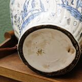 Potiche lamp base, in Moustiers earthenware, 18th century