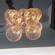 10 art-deco blown white wine glasses 1930