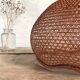 Vintage wicker pendant lamp