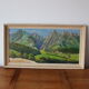 Painting oil on canvas mountain landscape