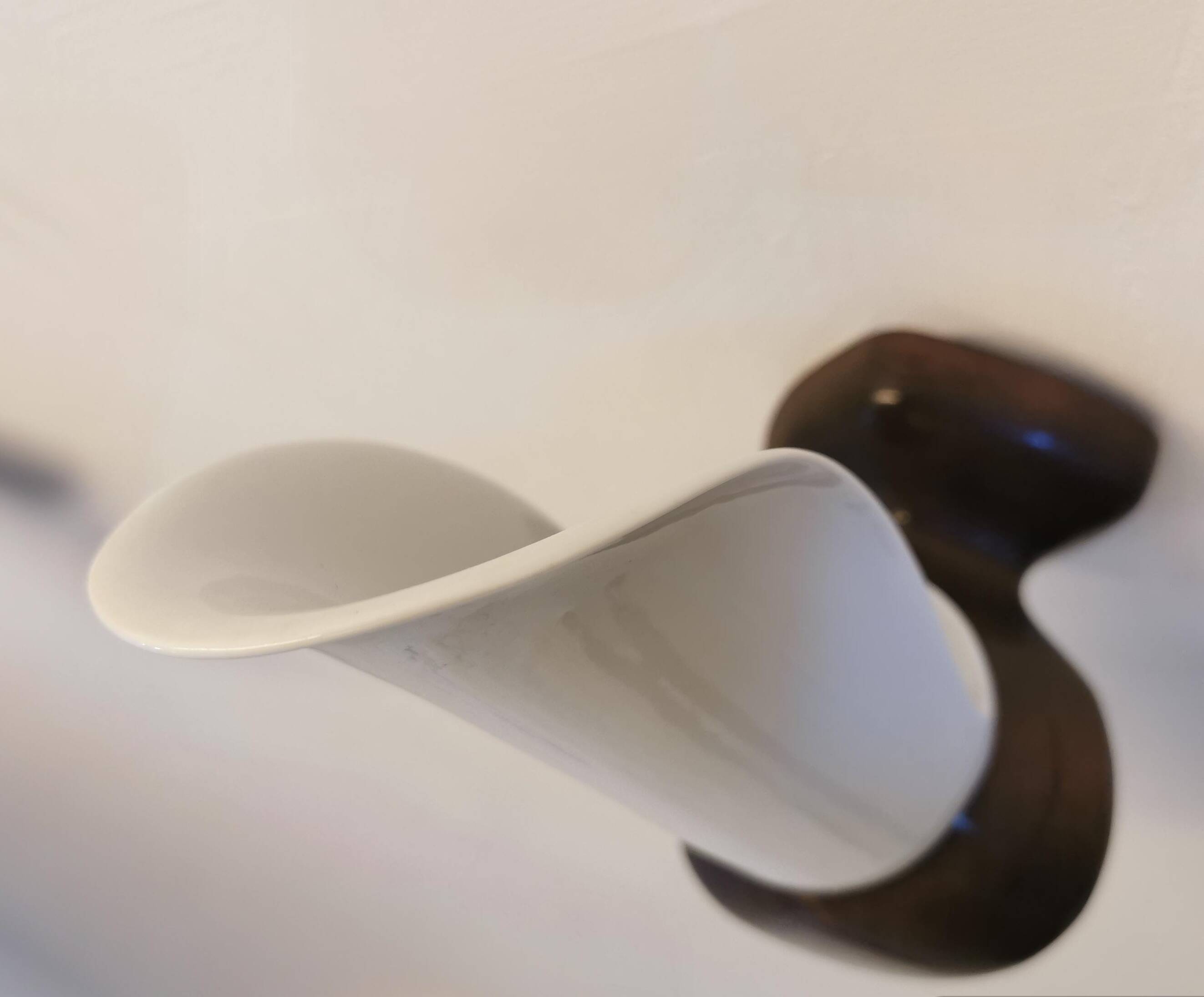 Pair of wood and earthenware sconces