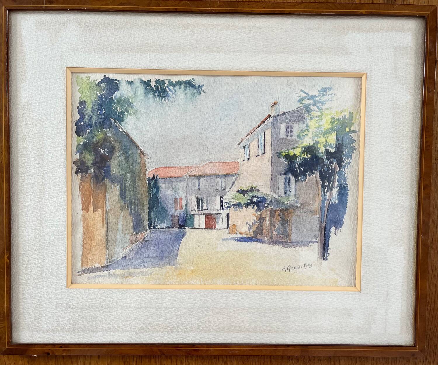 Painting: watercolor - Mediterranean landscape