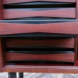 Rosewood bookcase with sliding doors and drawers, Denmark 1960