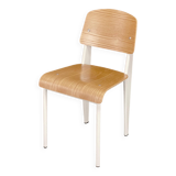 Chair - Metal and Wood - Design - In the Style of Jean Prouvé