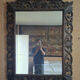 Large mirror with an openwork pediment in carved wood – Late 19th century