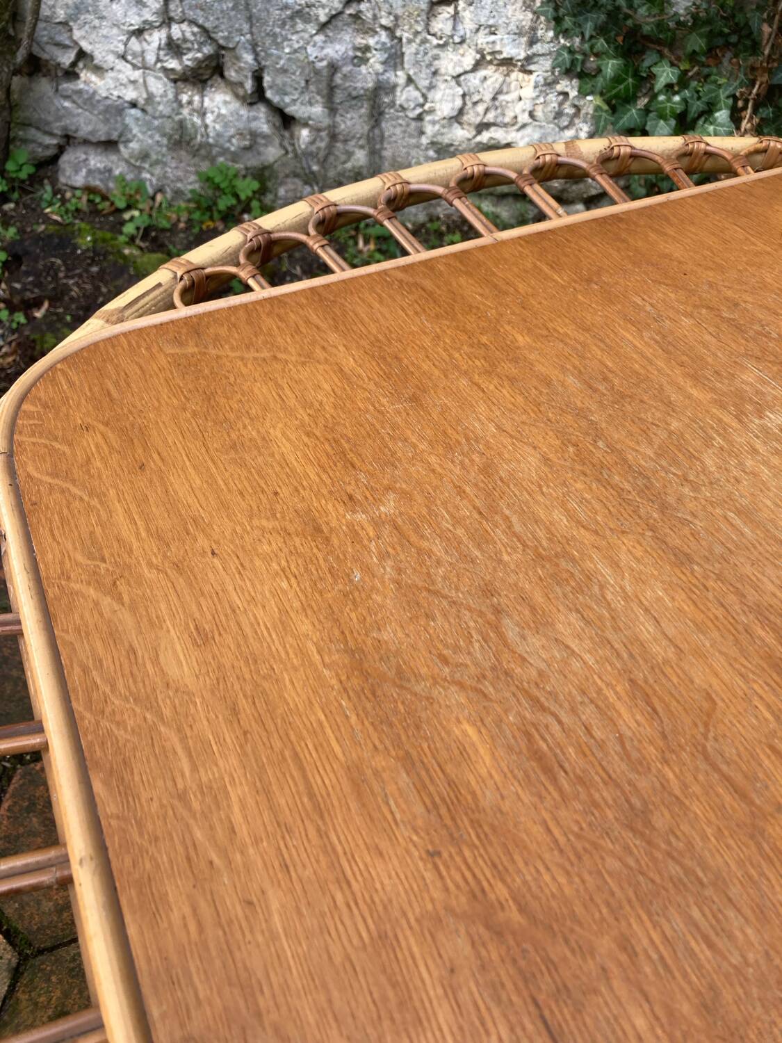 Vintage rattan lounge