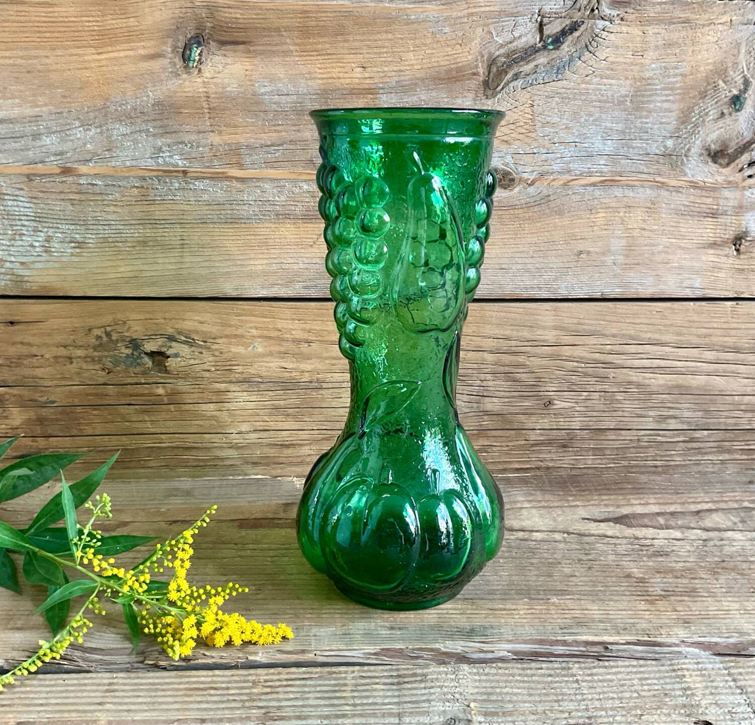 Glass vase "fruits" made in Italy