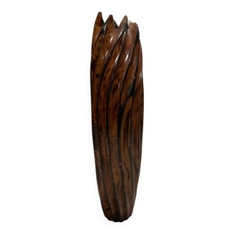 Vase en Teck