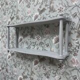 Patinated wall shelf