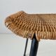 Wicker armchair and footrest, Germany, 1960s