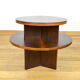 Art-Deco pedestal table in walnut 1940
