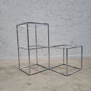 Poul Cadovius Série Abstracta Table d'appoint modulaire en cubes chromés, années 1960