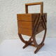 Former worker storage sewing box in chene art-deco era