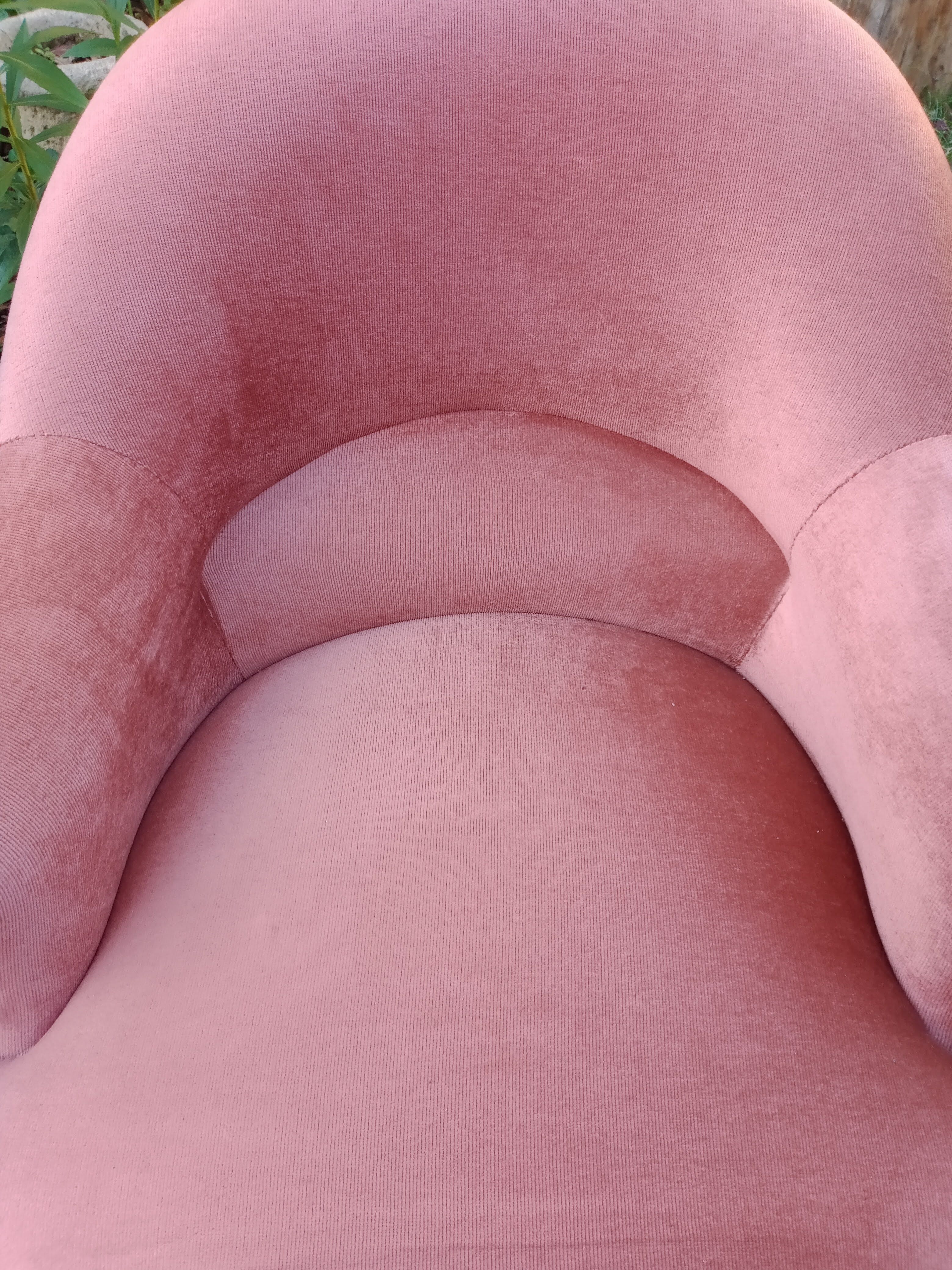 Toad armchairs, a pair