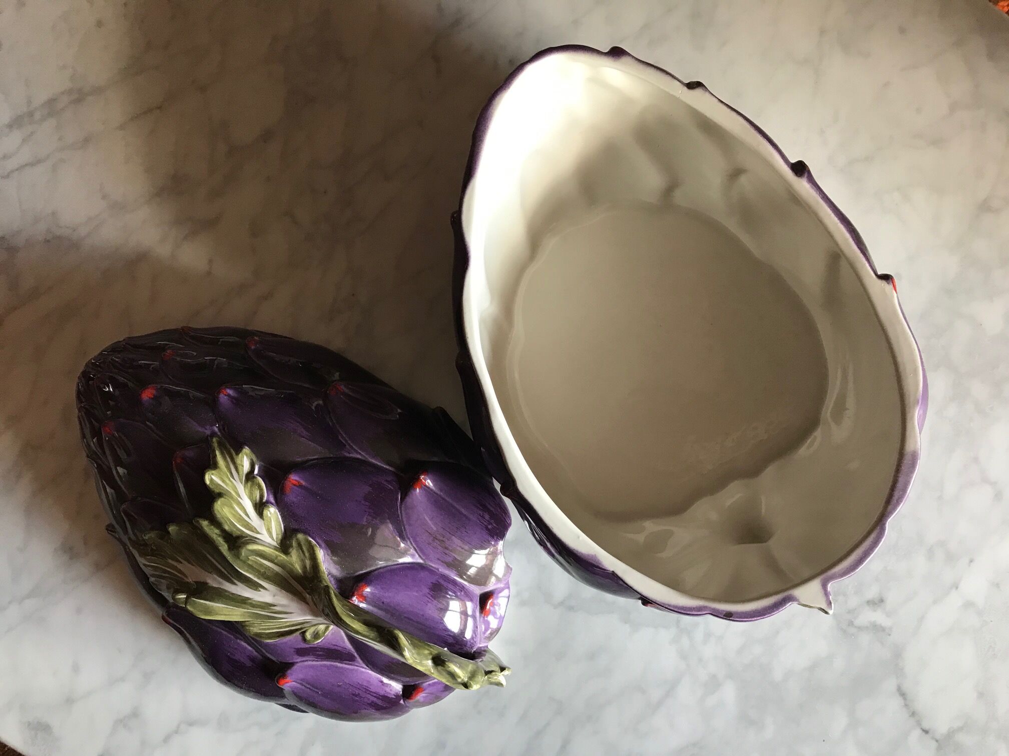 Artichoke soup tureen