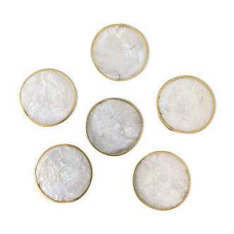 Mother-of-pearl coaster