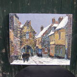 Painting "village scene"