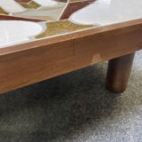 Ceramic coffee table Roger Capron shogun flower